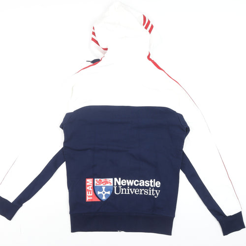 Adidas Performance Men's White/Navy Full Zip Hoodie XS Newcastle University