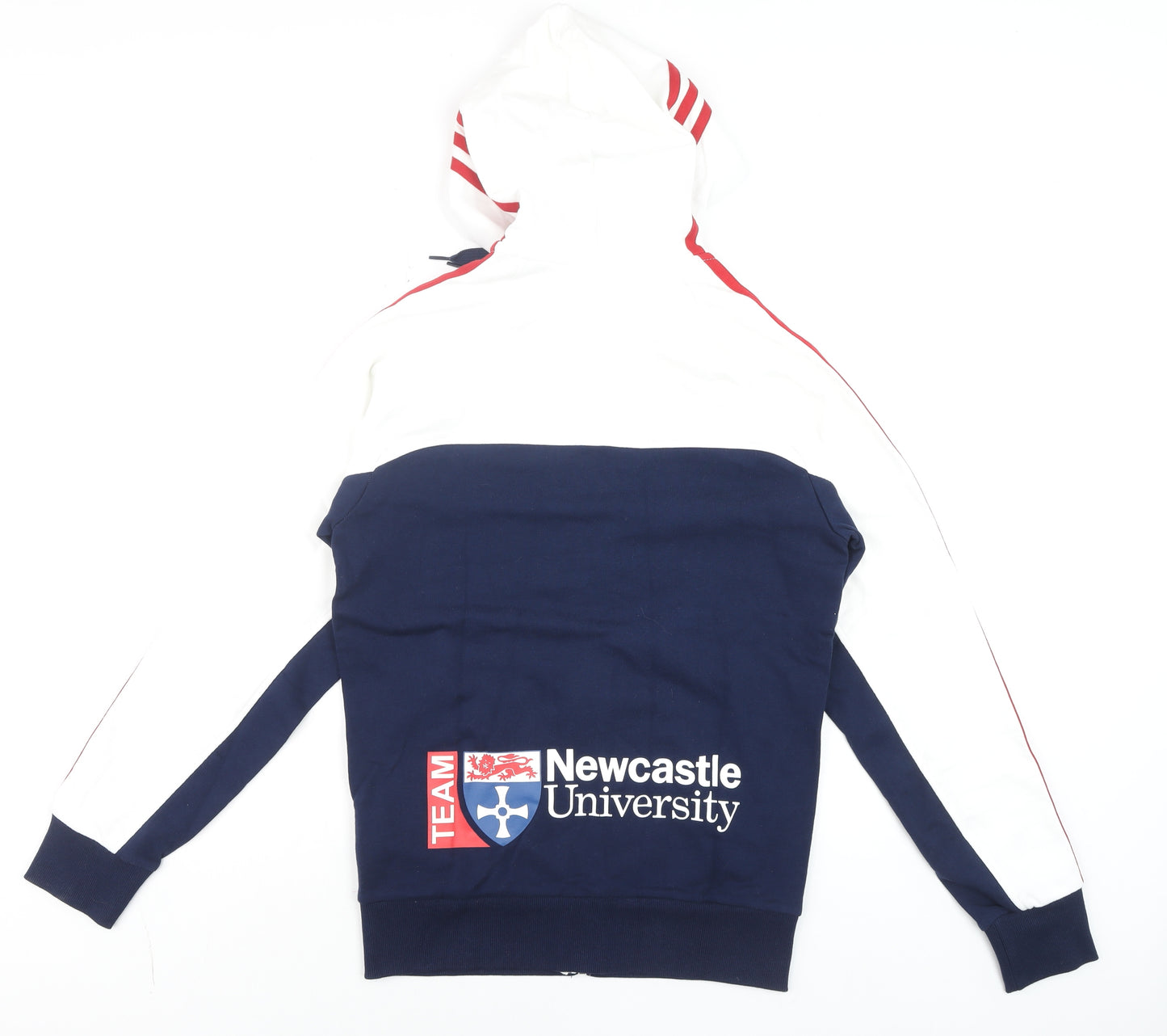 Adidas Performance Men's White/Navy Full Zip Hoodie XS Newcastle University