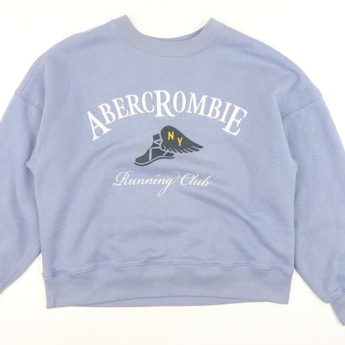 Abercrombie & Fitch Men’s Blue Running Club Sweatshirt Size M