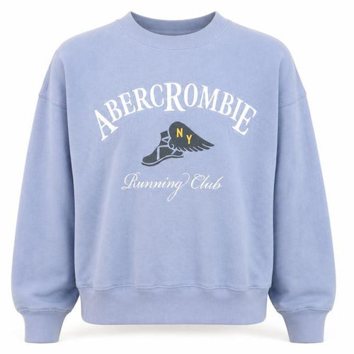 Abercrombie & Fitch Men’s Blue Running Club Sweatshirt Size M