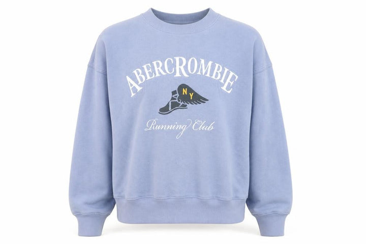 Abercrombie & Fitch Men’s Blue Running Club Sweatshirt Size M
