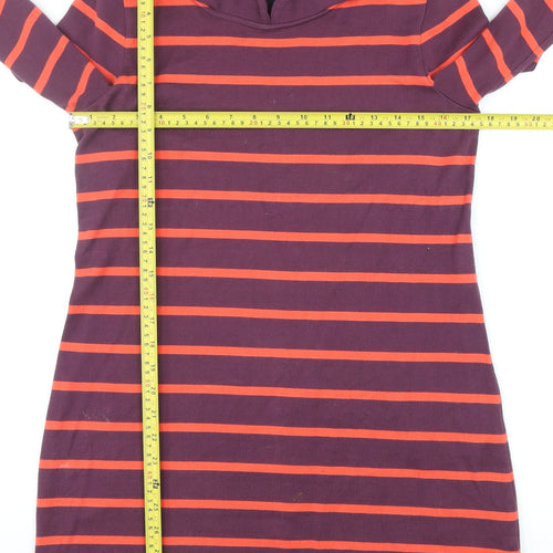 Boden Women’s Purple Striped Cotton Shift Dress Size 12P