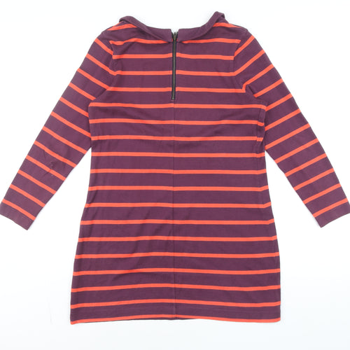 Boden Women’s Purple Striped Cotton Shift Dress Size 12P