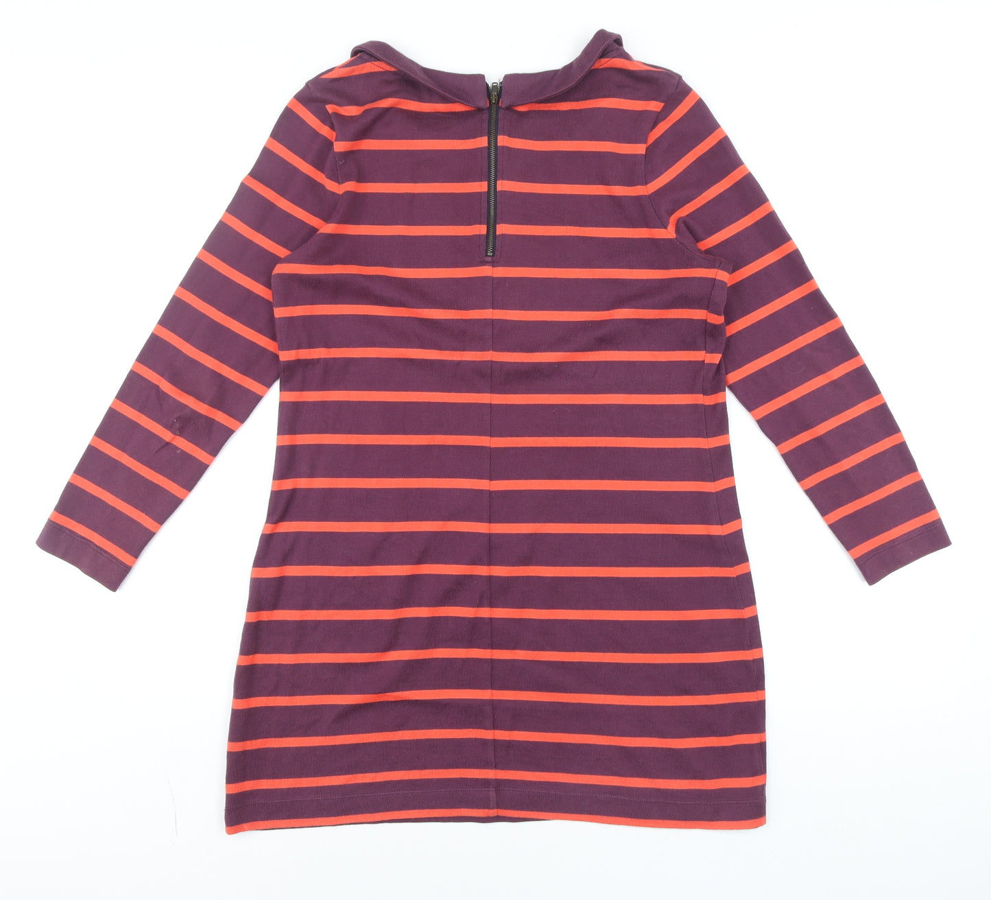 Boden Women’s Purple Striped Cotton Shift Dress Size 12P