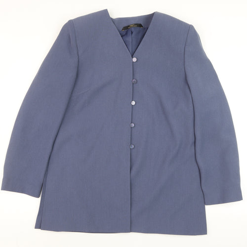Marks and Spencer Women’s Blue Size 14 Petite Tailored Blazer Jacket