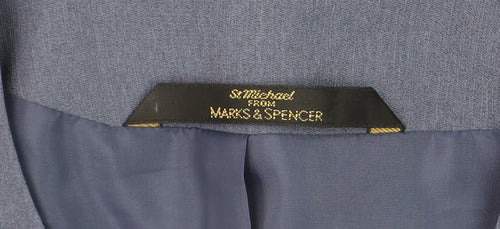 Marks and Spencer Women’s Blue Size 14 Petite Tailored Blazer Jacket