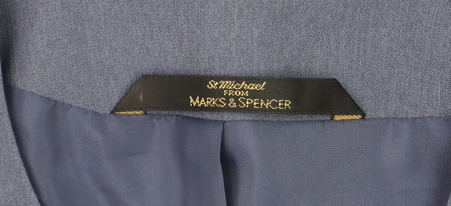 Marks and Spencer Women’s Blue Size 14 Petite Tailored Blazer Jacket