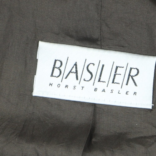 Basler Men’s Brown Quilted Check Waistcoat Size 40 Regular