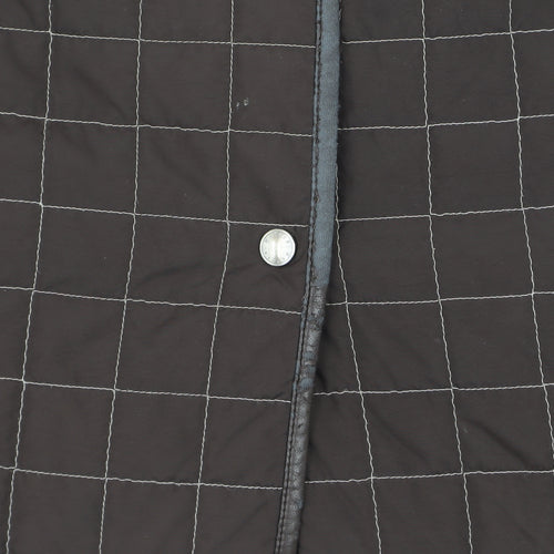 Basler Men’s Brown Quilted Check Waistcoat Size 40 Regular
