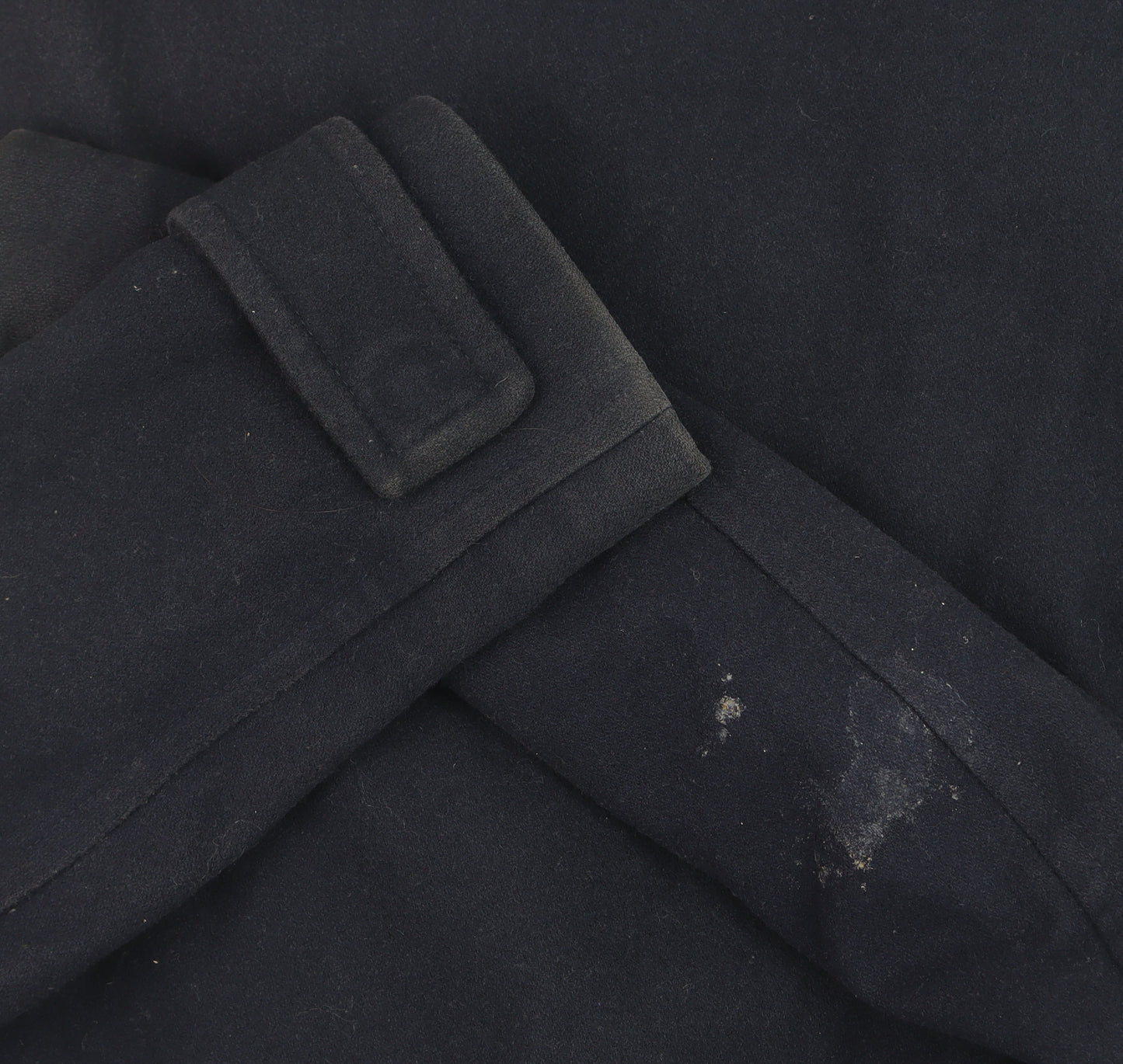 United Colors of Benetton Men's Blue Wool Overcoat Size 42 Regular