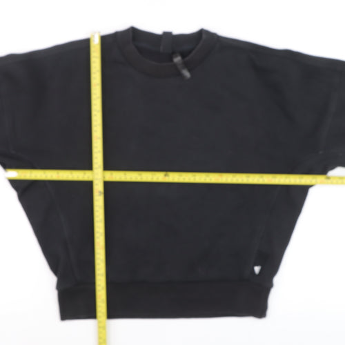 Adidas Mens Black L Pullover Crew Neck Fleece Sweatshirt