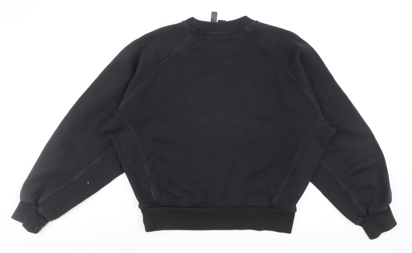 Adidas Mens Black L Pullover Crew Neck Fleece Sweatshirt
