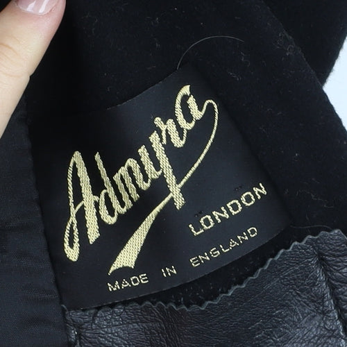 Admyra London Women's Black Wool Long Overcoat Size 16