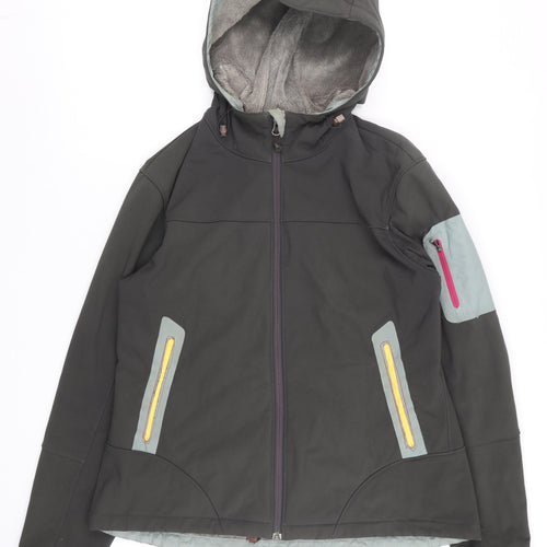 Eddie Bauer Men’s Black L Softshell Hooded Outdoor Jacket