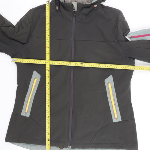 Eddie Bauer Men’s Black L Softshell Hooded Outdoor Jacket