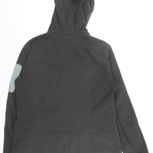 Eddie Bauer Men’s Black L Softshell Hooded Outdoor Jacket