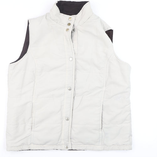 Bonmarché Mens Brown Reversible Quilted Waistcoat Size S