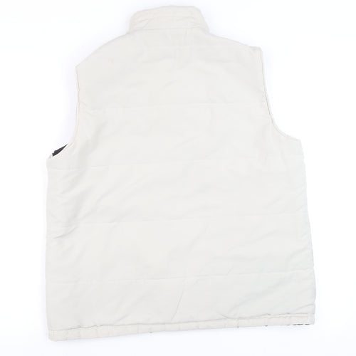 Bonmarché Mens Brown Reversible Quilted Waistcoat Size S