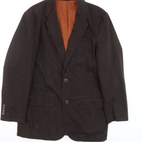 Butler & Webb Mens Brown 38 Blazer Jacket Cotton Lined