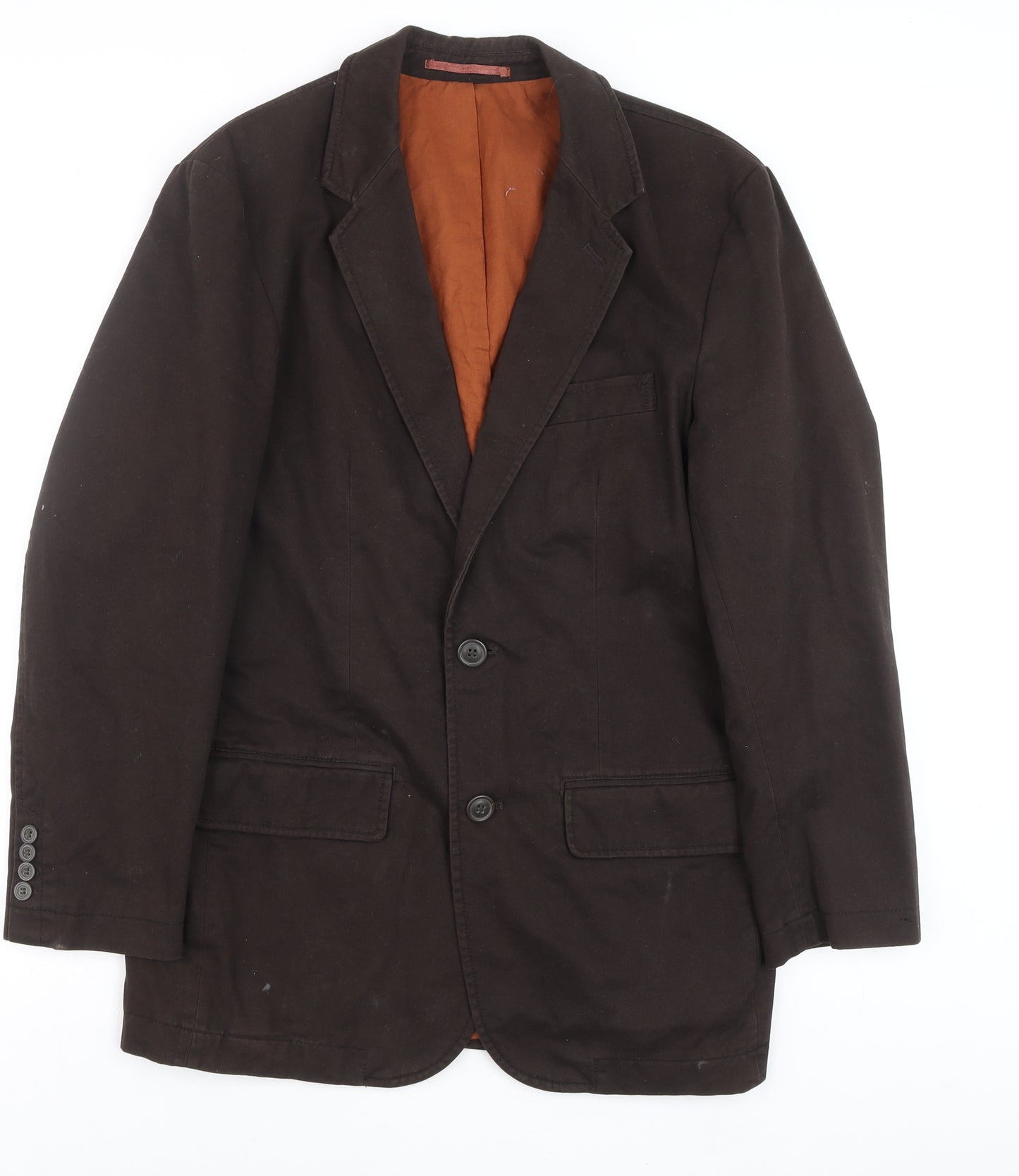 Butler & Webb Mens Brown 38 Blazer Jacket Cotton Lined