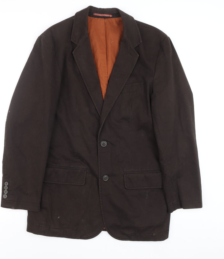 Butler & Webb Mens Brown 38 Blazer Jacket Cotton Lined