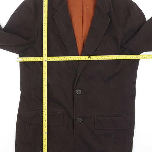 Butler & Webb Mens Brown 38 Blazer Jacket Cotton Lined