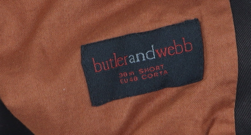 Butler & Webb Mens Brown 38 Blazer Jacket Cotton Lined