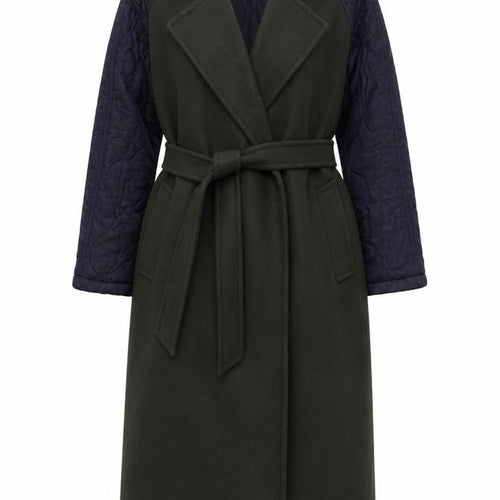 ASOS DESIGN Women's Green Long Belted Trench Coat Size 10 Tall