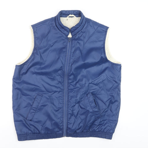Michael Womens Blue Size 16 Lined Nylon Bodywarmer Waistcoat