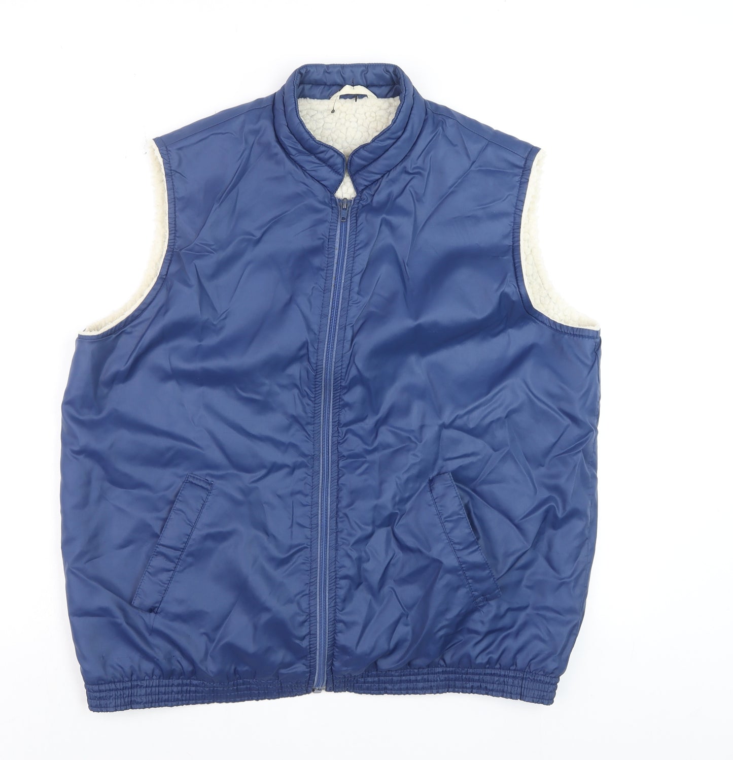 Michael Womens Blue Size 16 Lined Nylon Bodywarmer Waistcoat
