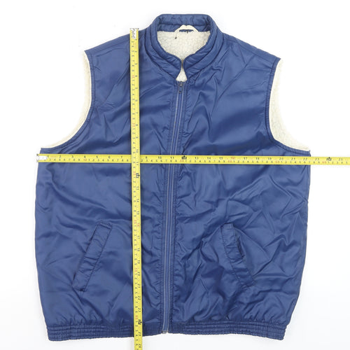 Michael Womens Blue Size 16 Lined Nylon Bodywarmer Waistcoat
