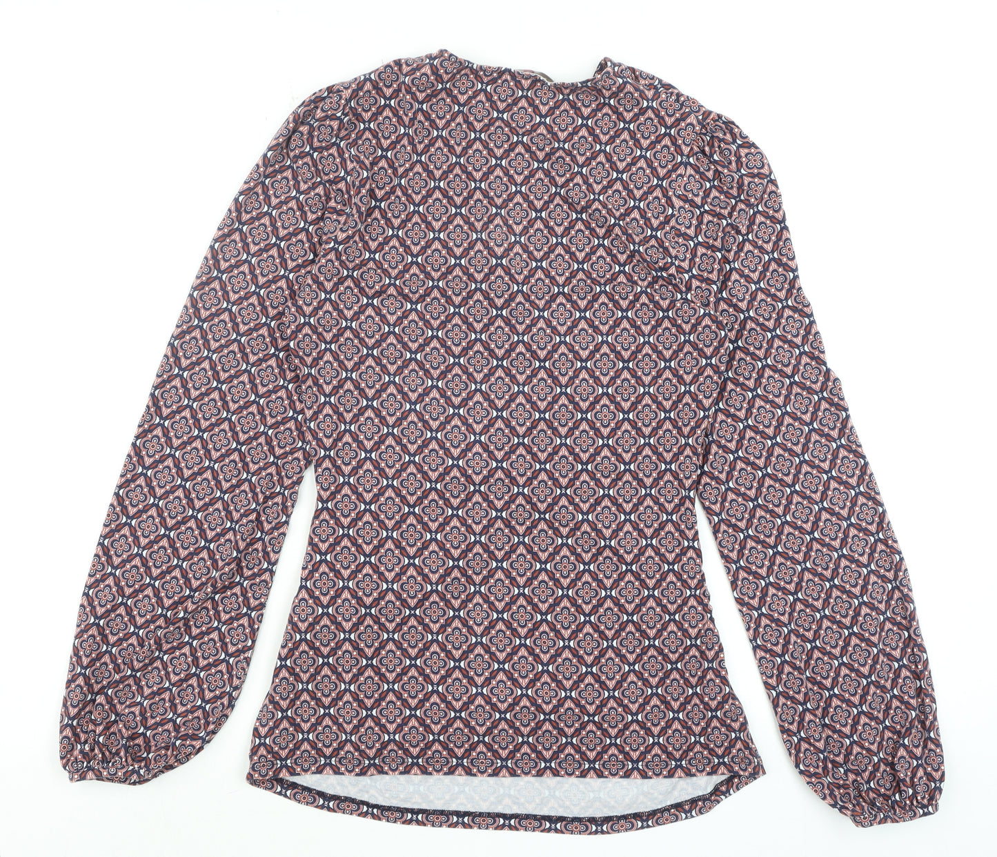 Boden Women's Multicoloured Wrap V-Neck Long Sleeve Blouse Size 10