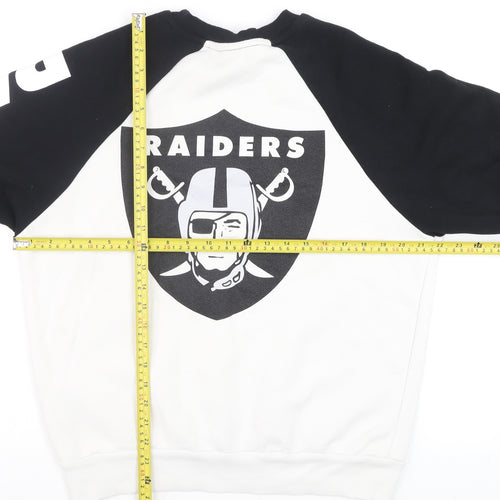 Primark NFL Raiders Men's Black White Small Pullover Sweatshirt