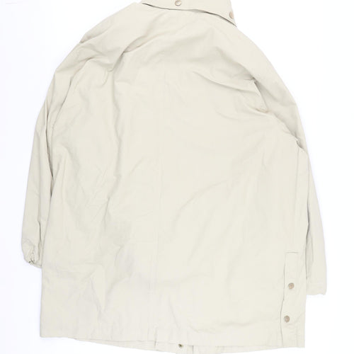 Basler Mens Beige Mid-Length Water Resistant Coat Size M