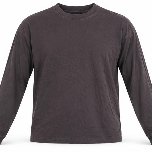 Hush Men’s Brown Long Sleeve Cotton Crew Neck Casual Top Size S
