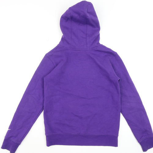 Nike Teens Purple Los Angeles Lakers Pullover Hoodie Size M
