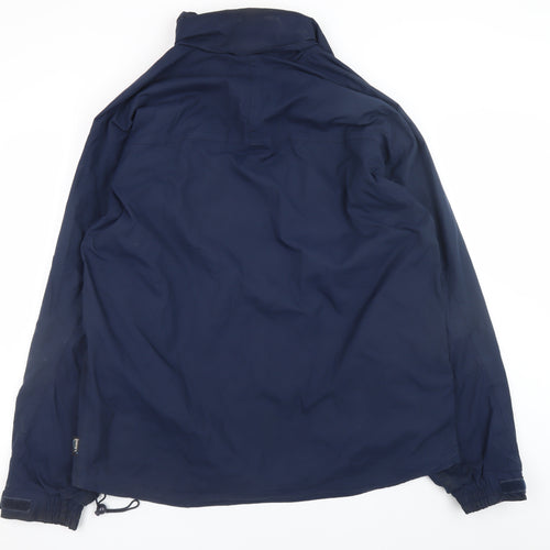 Regatta Men's Blue Waterproof Rain Jacket L Stand-Up Collar Outdoor Coat