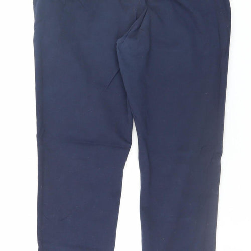Next Men's Navy Skinny Fit Chino Trousers 34W 29L Cotton Blend