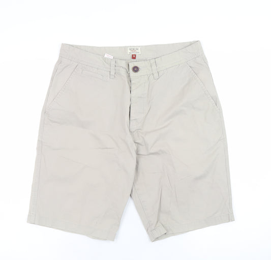 Next Men’s Beige Chino Shorts Size 34 Regular Fit Cotton