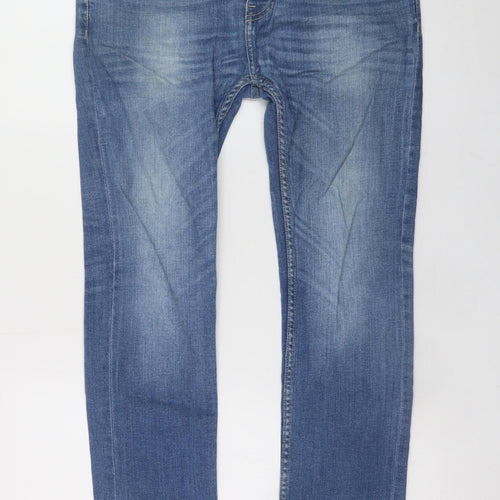 Denim Co. Men's Blue Skinny Fit Jeans W32 L32 Cotton Stretch