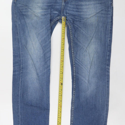 Denim Co. Men's Blue Skinny Fit Jeans W32 L32 Cotton Stretch