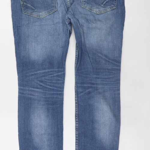 Denim Co. Men's Blue Skinny Fit Jeans W32 L32 Cotton Stretch