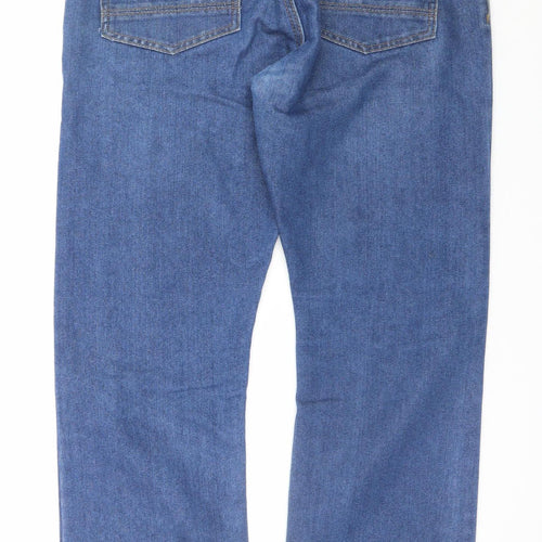 Denim Co Men's Blue Regular Fit Straight Jeans W34 L30