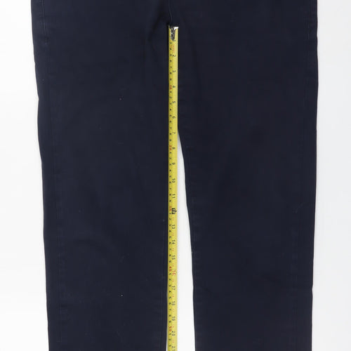 Tom Penn Men's Blue Chino Trousers W34 L30 Cotton Stretch