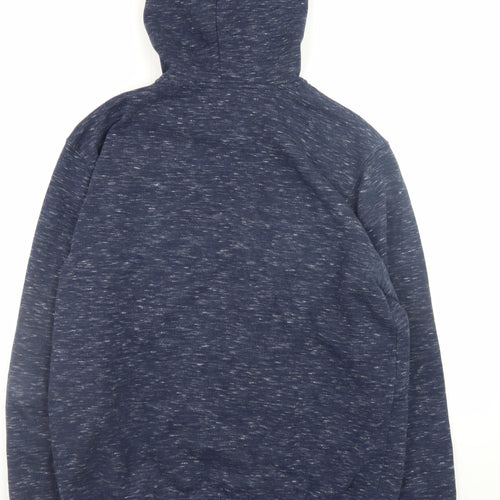 H&M Men's Blue Full Zip Hoodie Regular Fit Size M