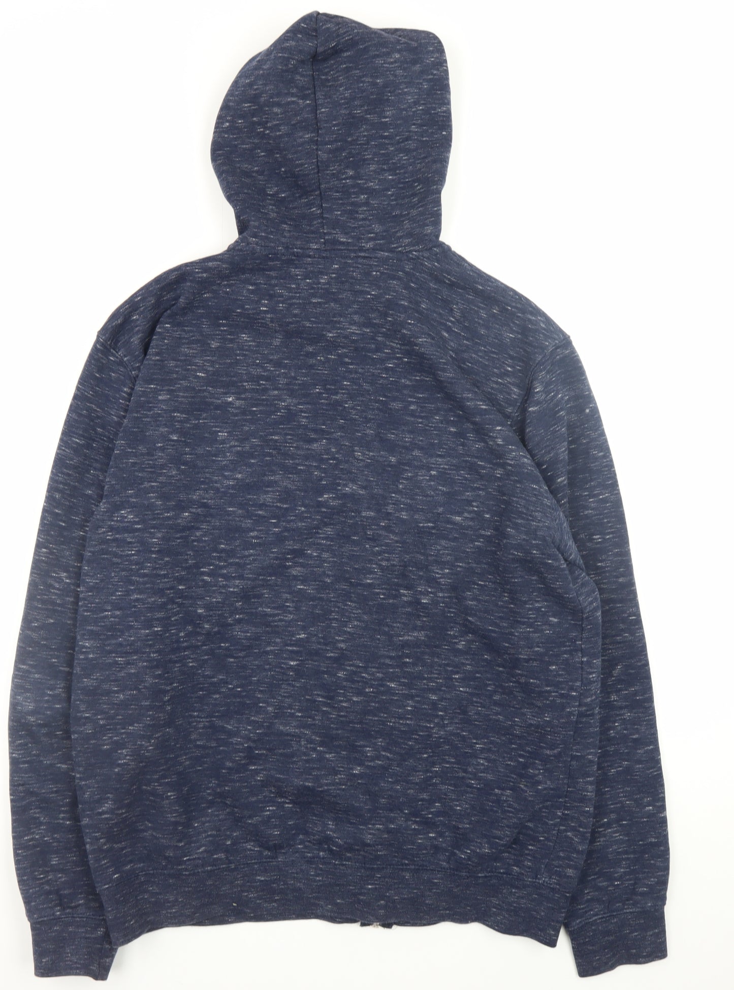 H&M Men's Blue Full Zip Hoodie Regular Fit Size M