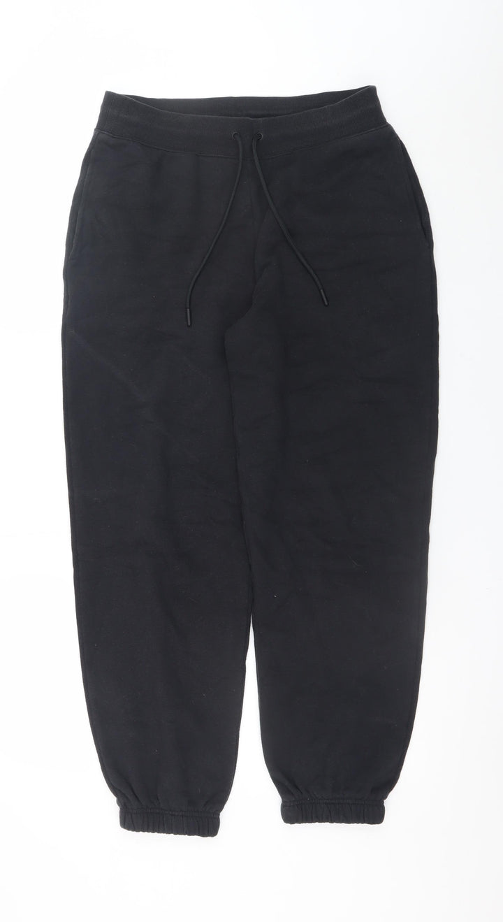 Marks and Spencer Mens Black Regular Fit Sweatpants Size 12