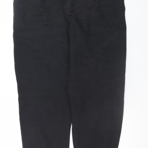 Marks and Spencer Mens Black Regular Fit Sweatpants Size 12