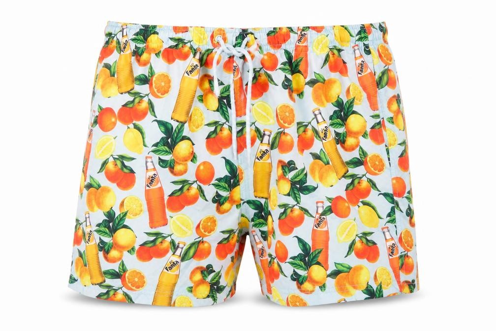 Coca-Cola Men's Multicoloured Fanta Print Swim Shorts M