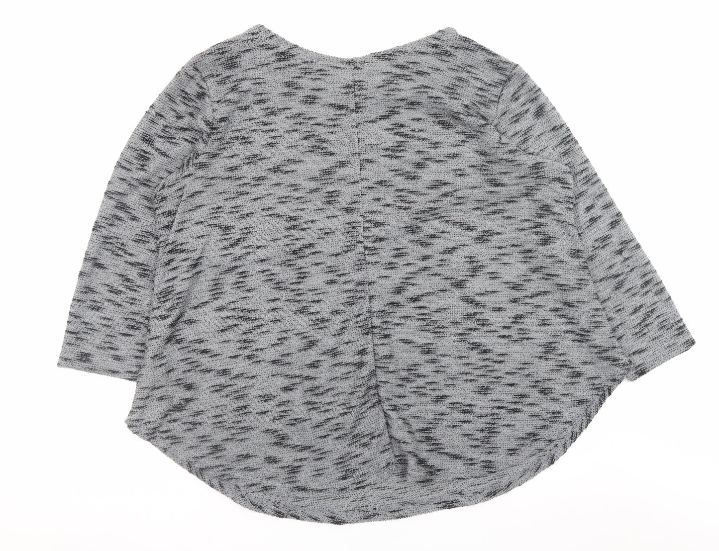Apricot Women's Grey 3/4 Sleeve Pullover Knit Jumper M